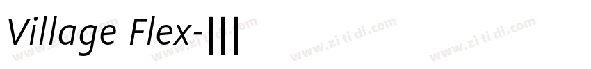 Village Flex字体转换